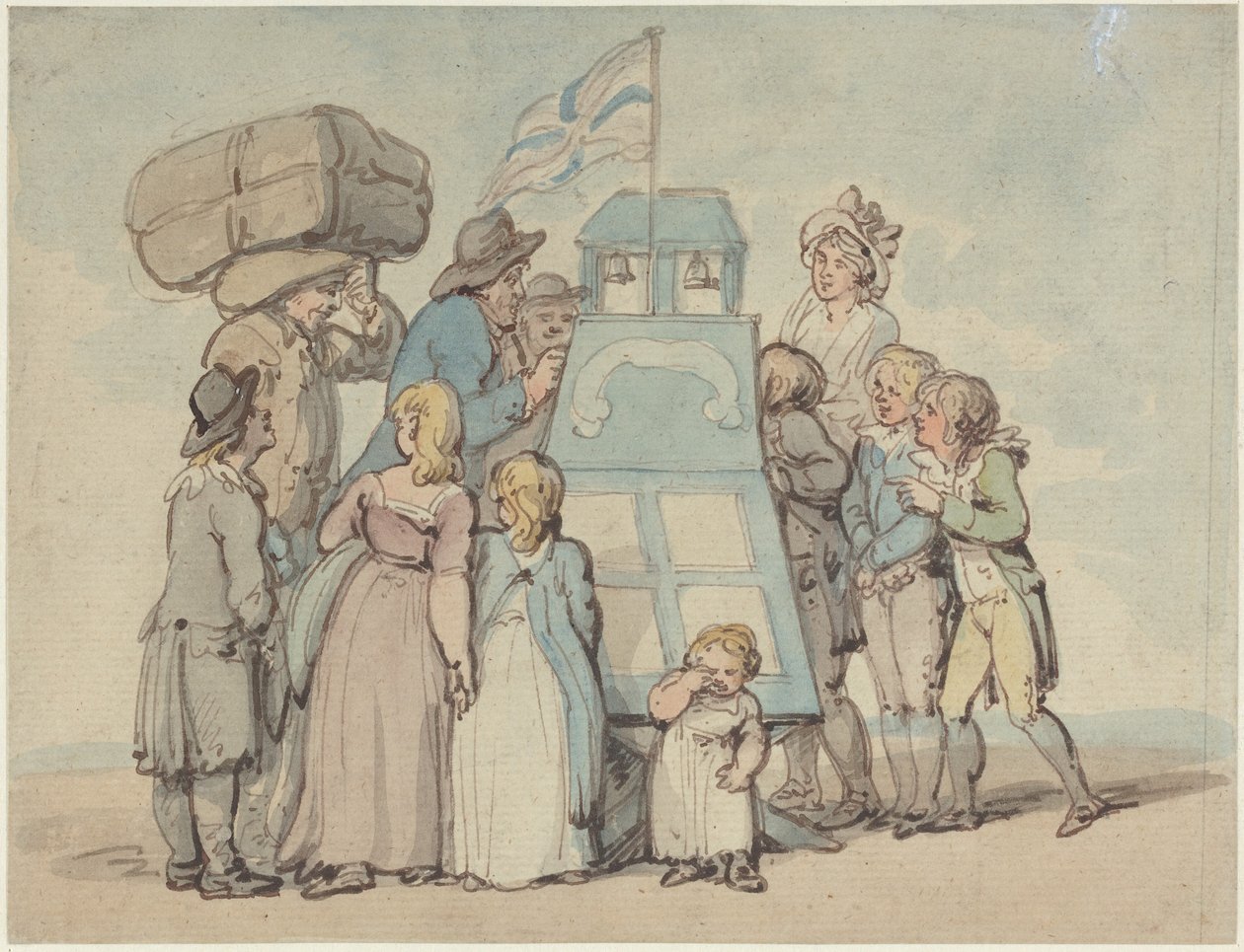 The Peep Show by Thomas Rowlandson