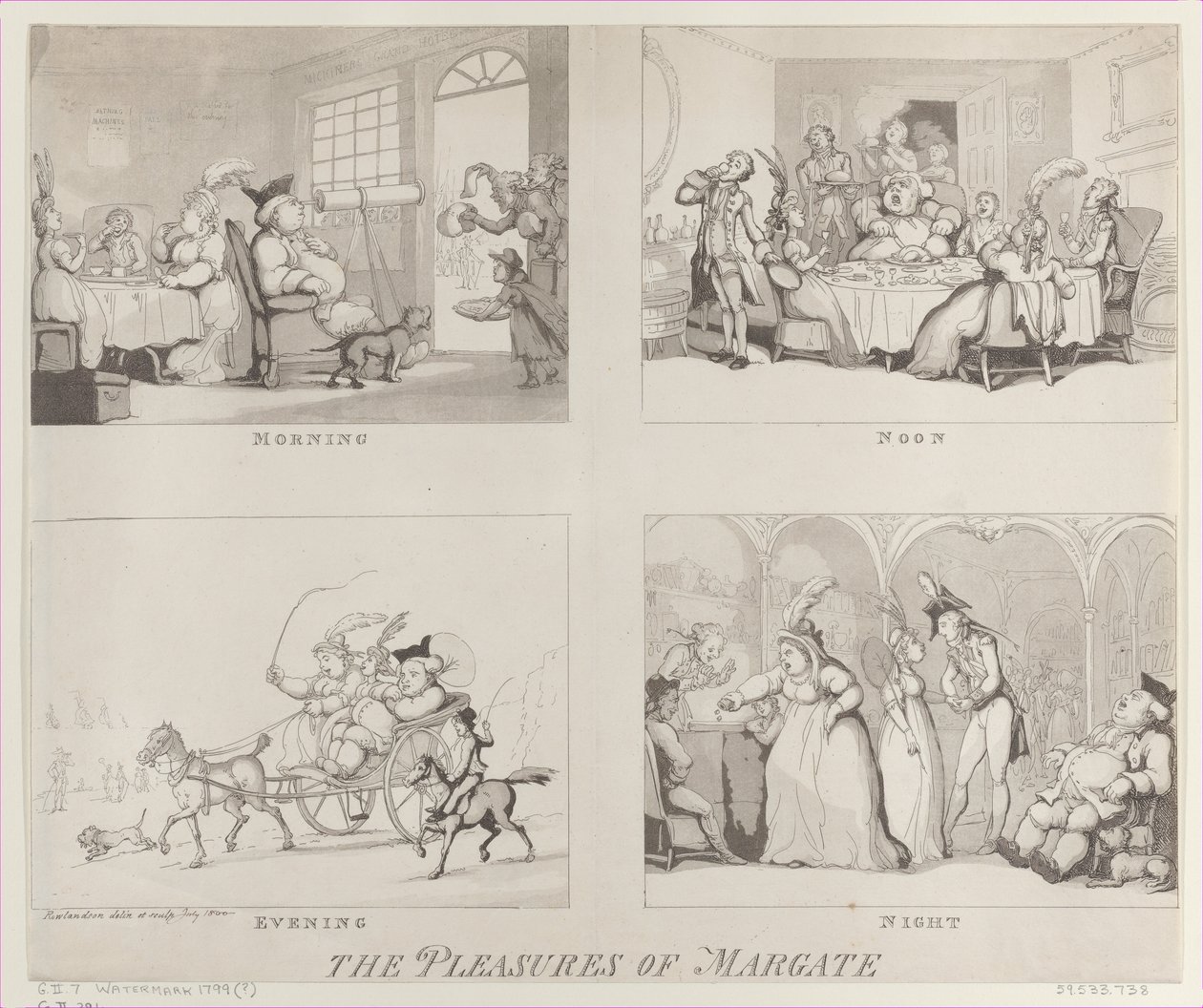 The Pleasures of Margate, July 25, 1800 by Thomas Rowlandson