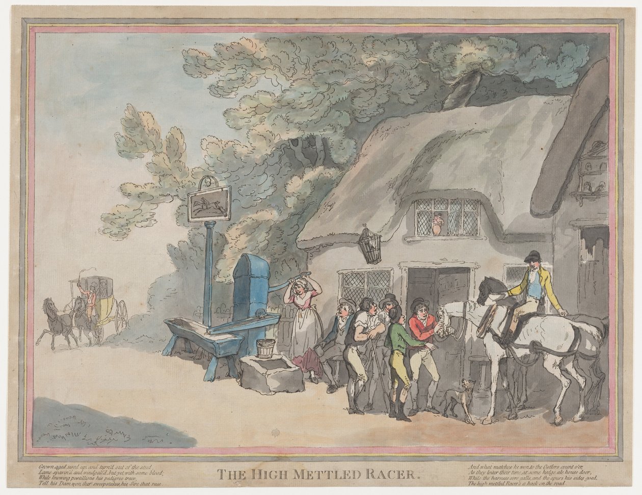 The Post Horse (from The Life of a Racehorse, or The High-Mettled Racer) by Thomas Rowlandson