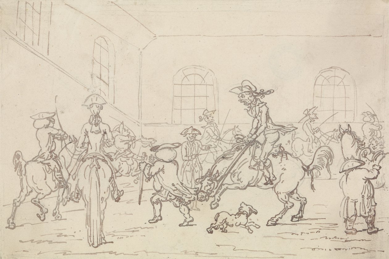 The Riding School by Thomas Rowlandson: Buy fine art print