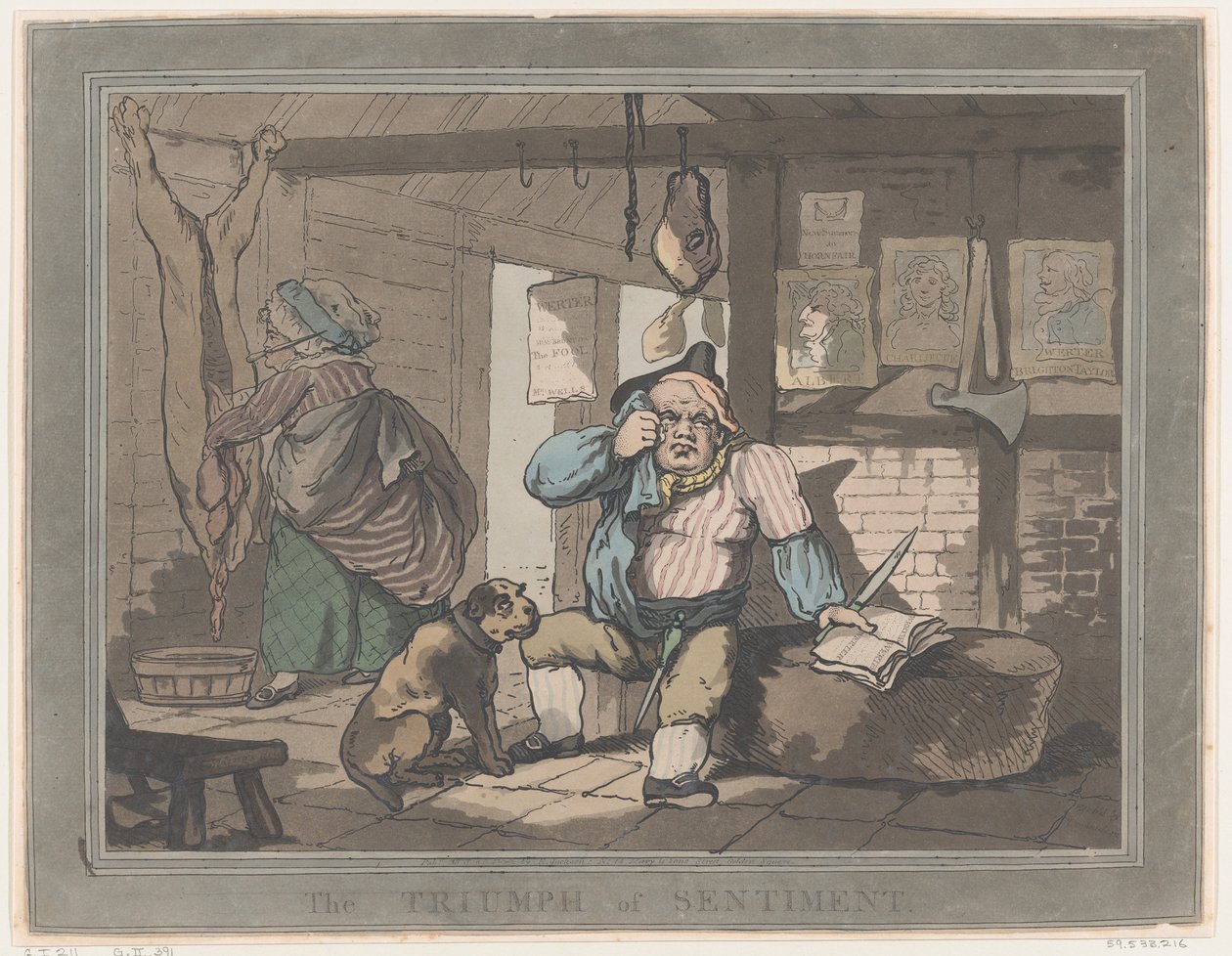 The Triumph of Sentiment by Thomas Rowlandson
