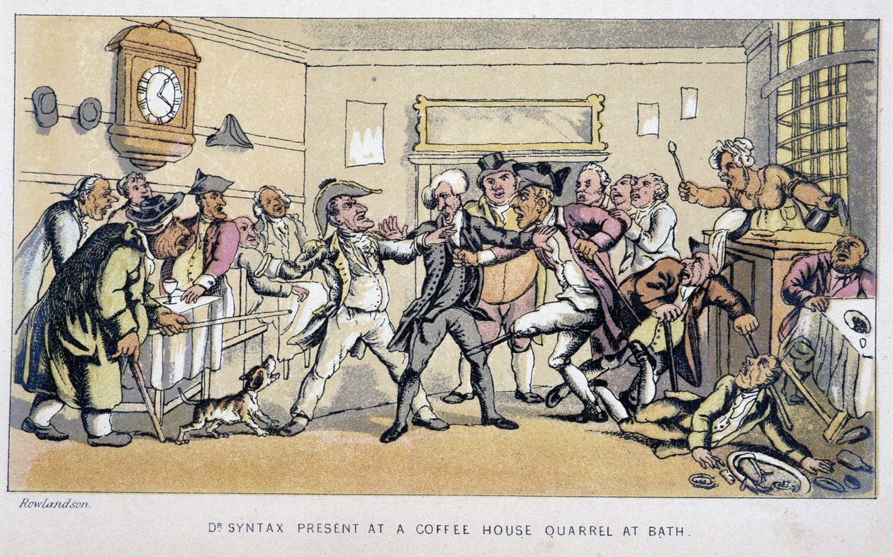 The Doctor in a Bistro Where a Fight Breaks Out - in 