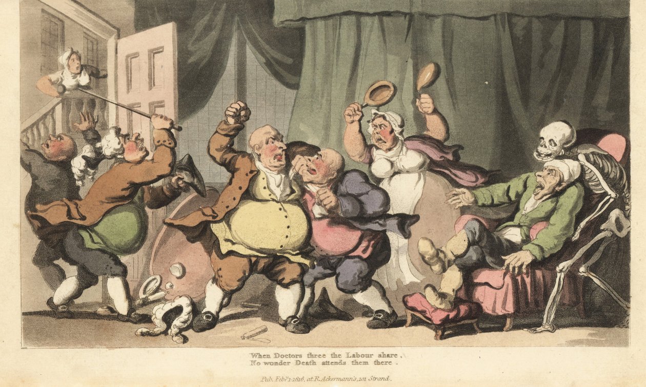 The Chamber War by Thomas Rowlandson