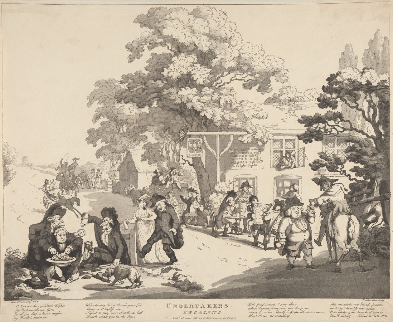 Undertakers Regaling by Thomas Rowlandson