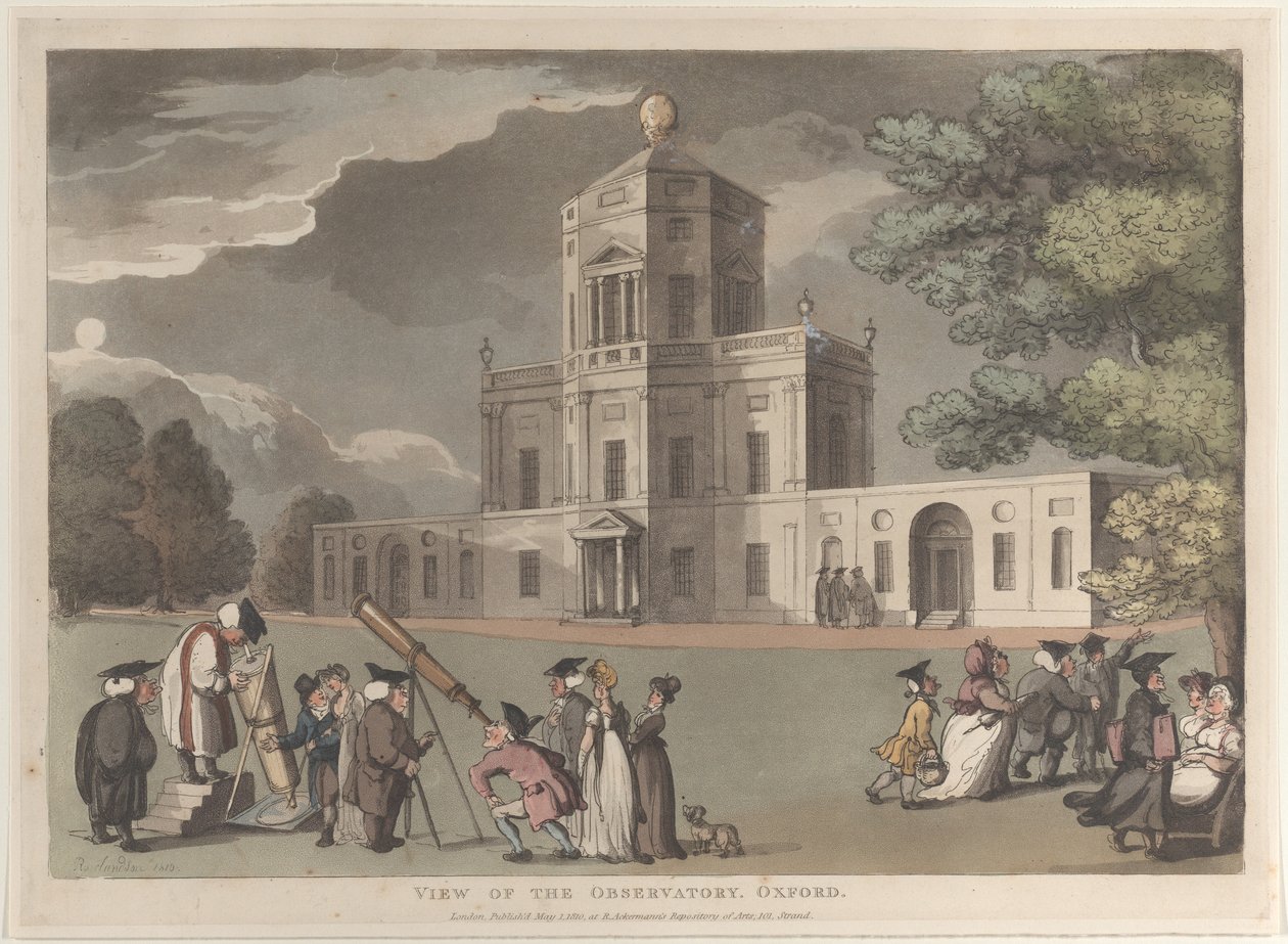 View of the Observatory, Oxford, May 1, 1810 by Thomas Rowlandson