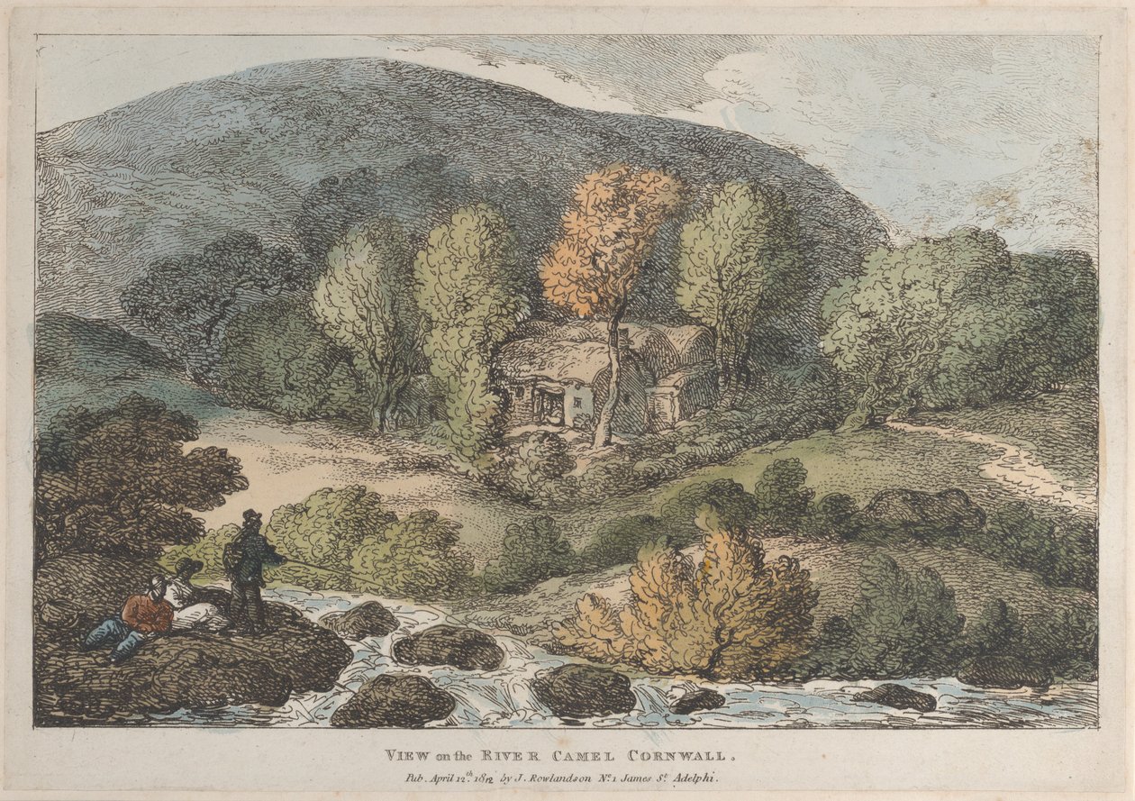 View on the River Camel, Cornwall by Thomas Rowlandson