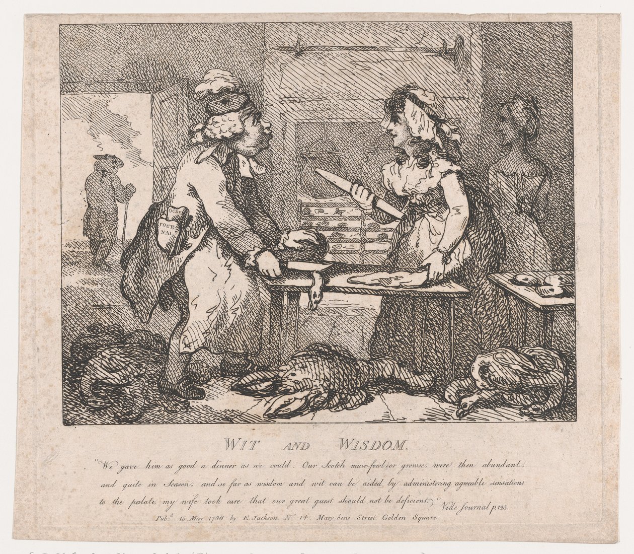 Wit and Wisdom Picturesque Beauties of Boswell, Part the First by Thomas Rowlandson