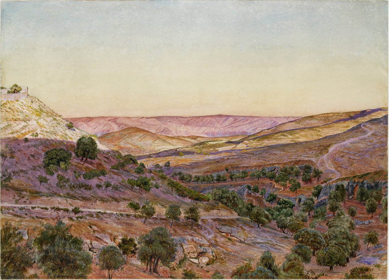 The Hills of Moab and the Valley of Hinnom, 1854 by Thomas Seddon
