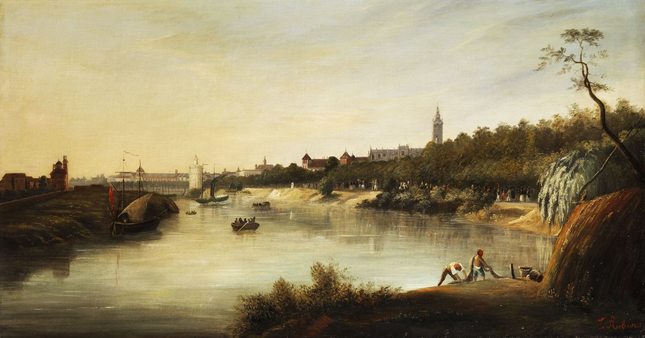 View of an English City by Thomas Sewell Robins