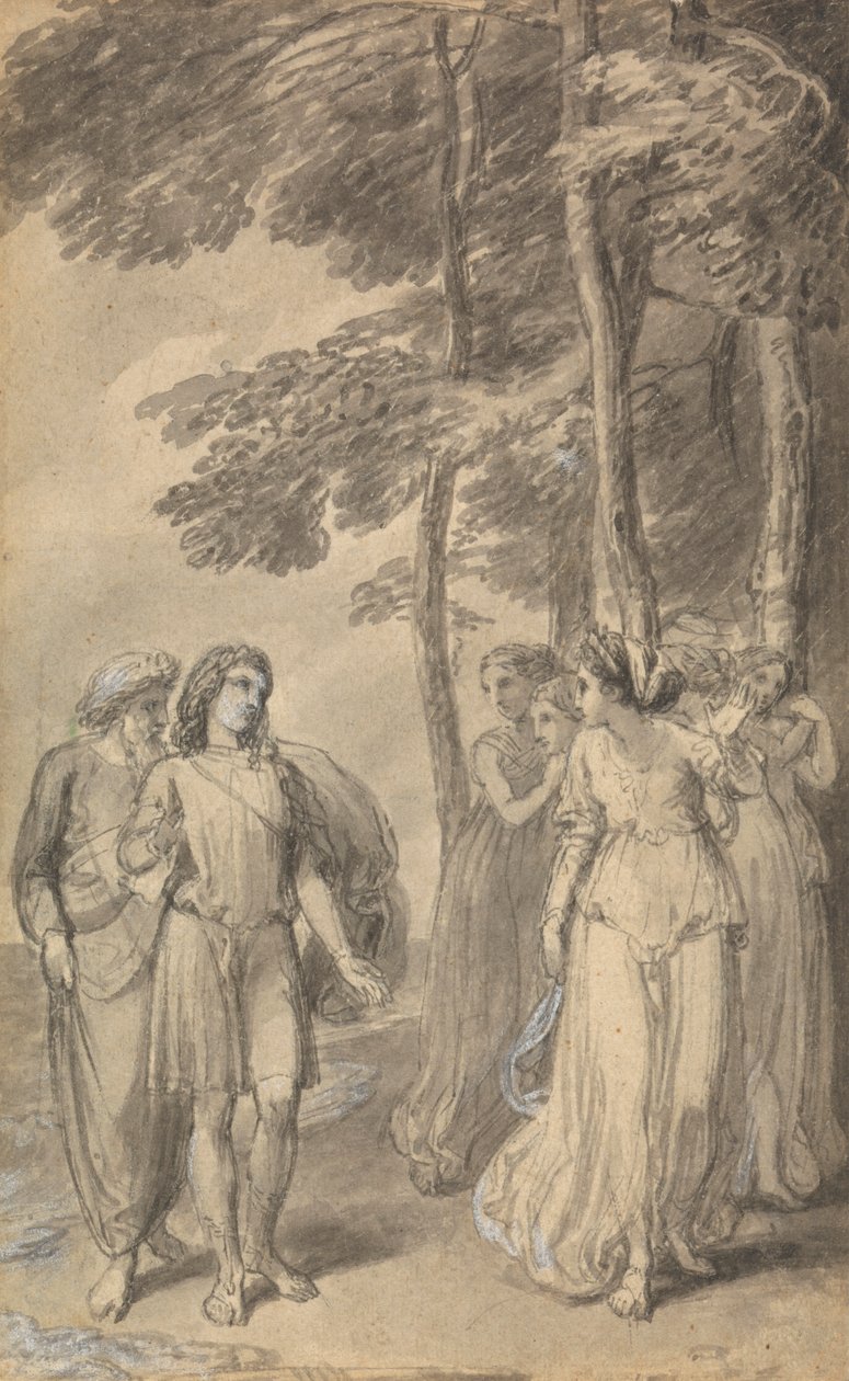 One of Six Illustrations to Fenelon