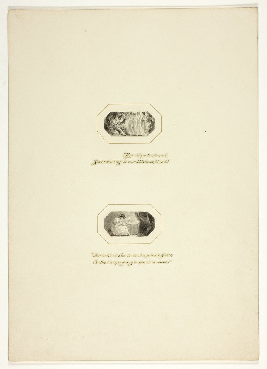 Study for a Plate from The Triumphs of Temper, in the 1796 Royal Engagements Pocket Book by Thomas Stothard