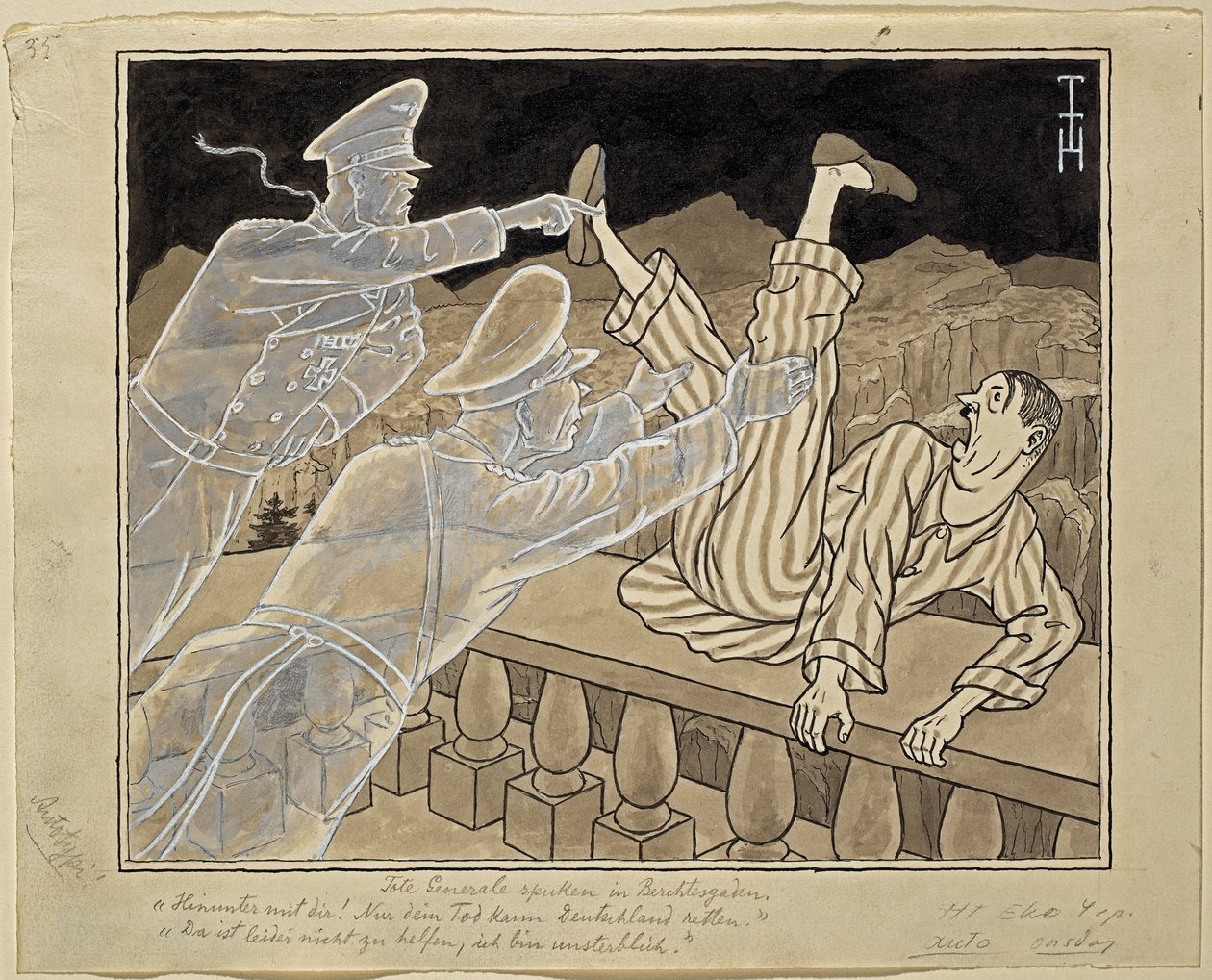 Dead Generals Haunt Berchtesgaden by Thomas Theodor Heine