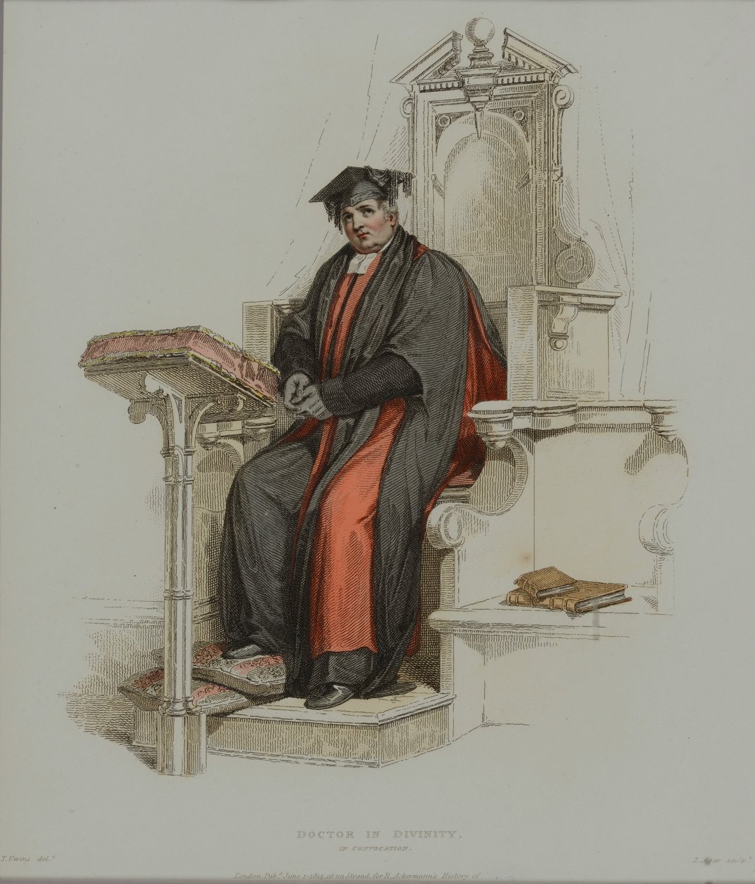 Doctor in Divinity, Engraved by J. Agar, Published in R. Ackermann