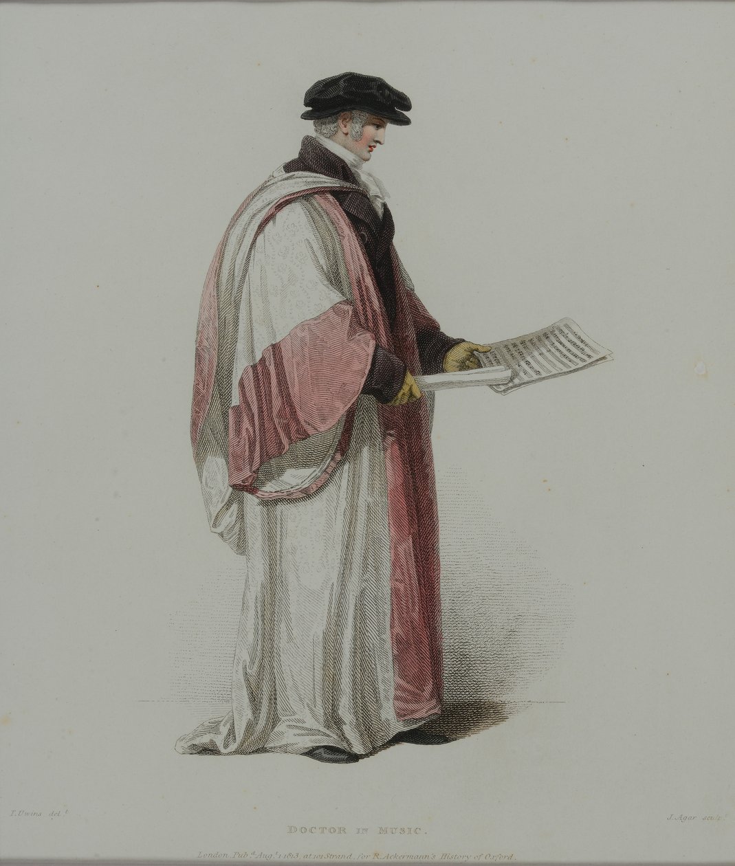 Doctor of Music, engraved by J. Agar, published in R. Ackermann