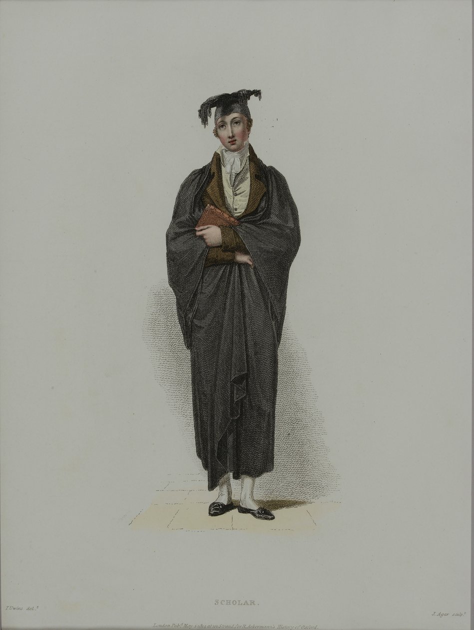 Scholar, engraved by J. Agar, published in R. Ackermann