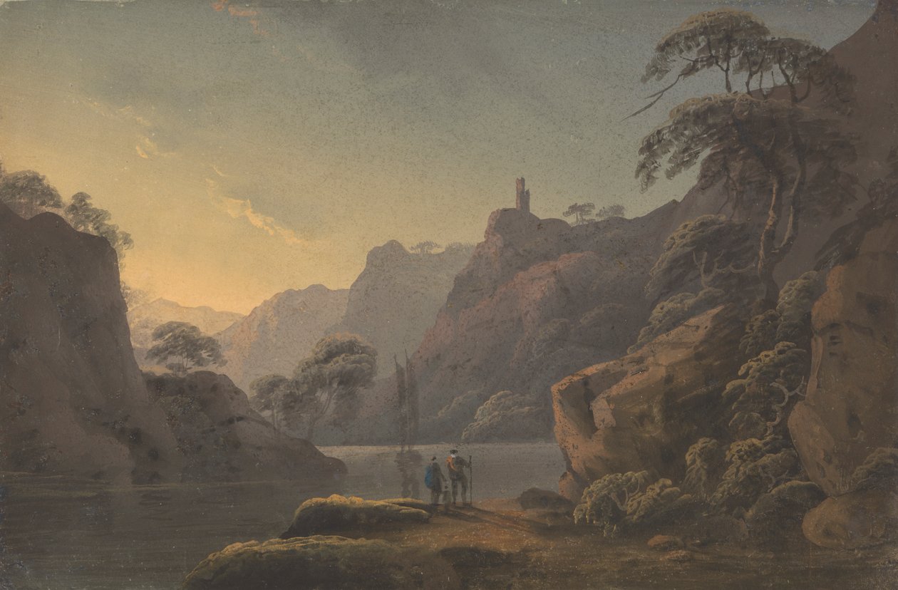 Composition: River Winding between High Rocks by Thomas Walmsley