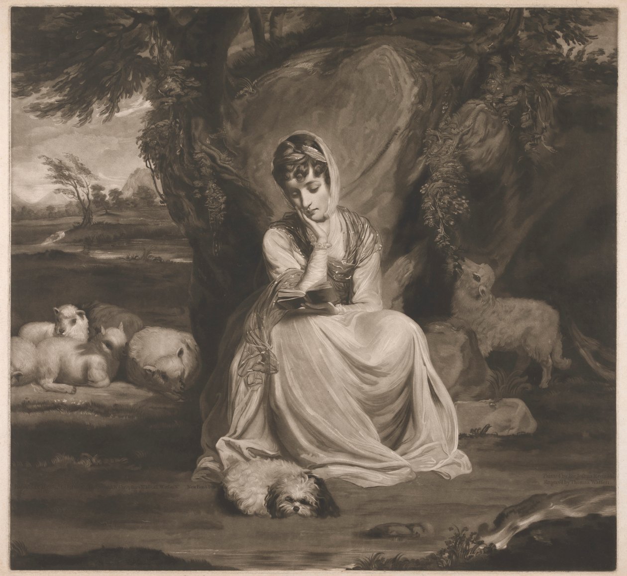 Mrs. Frances Ann Crewe as St. Genevieve by Thomas Watson