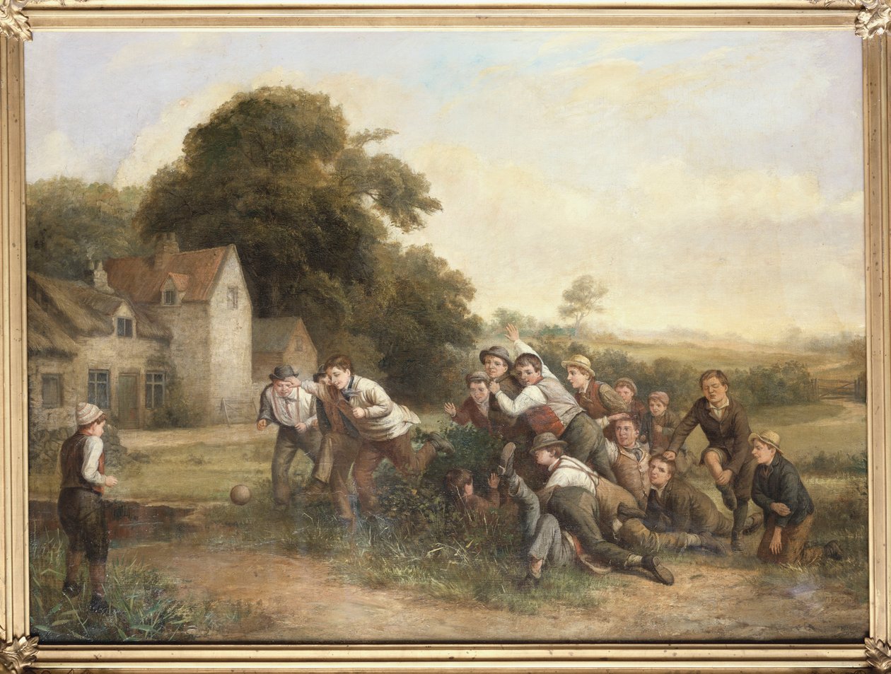 The Football Game by Thomas Webster