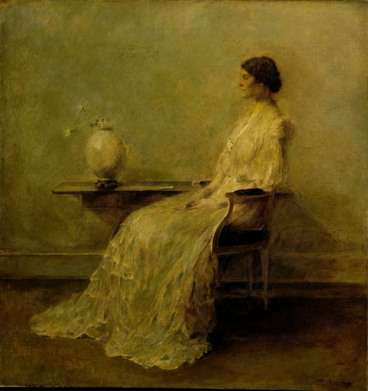 Lady in White (No. 2) by Thomas Wilmer Dewing