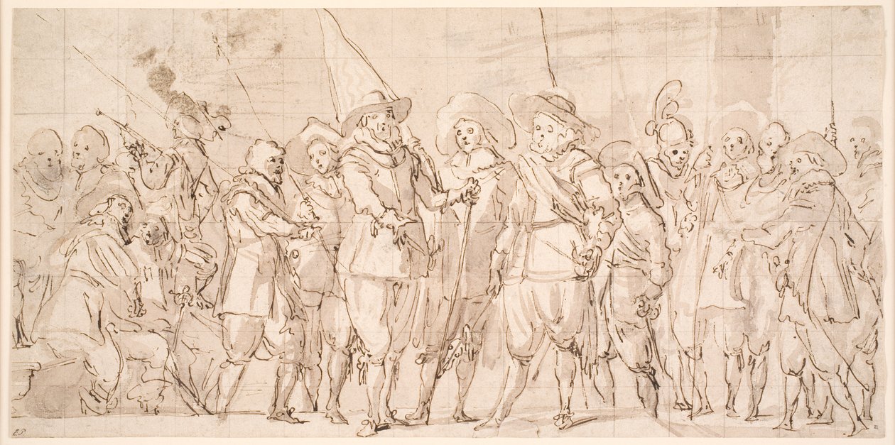 Officers and Other Civic Guardsmen of the IIIrd District of Amsterdam, Under the Command of Captain Allaert Cloeck and Lieutenant Lucas Jacobsz Rotgans by Thomas de Keyser
