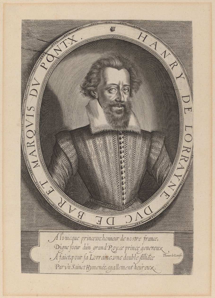 Henri, Duke of Bar by Thomas de Leu