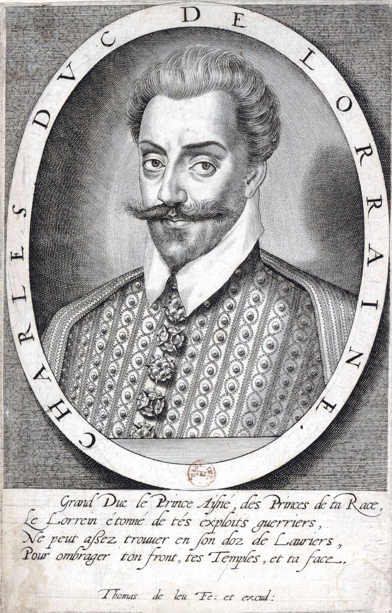 Portrait of Charles III, Duke of Lorraine (adjusted) by Thomas de Leu