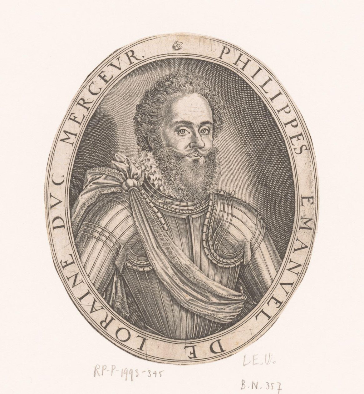 Portrait of Philippe-Emmanuel de Lorraine, Duke of Mercoeur by Thomas de Leu
