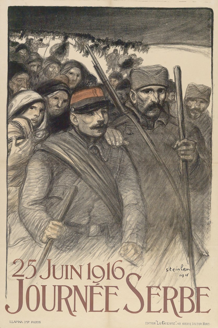 Serbian Day by Théophile Alexandre Steinlen