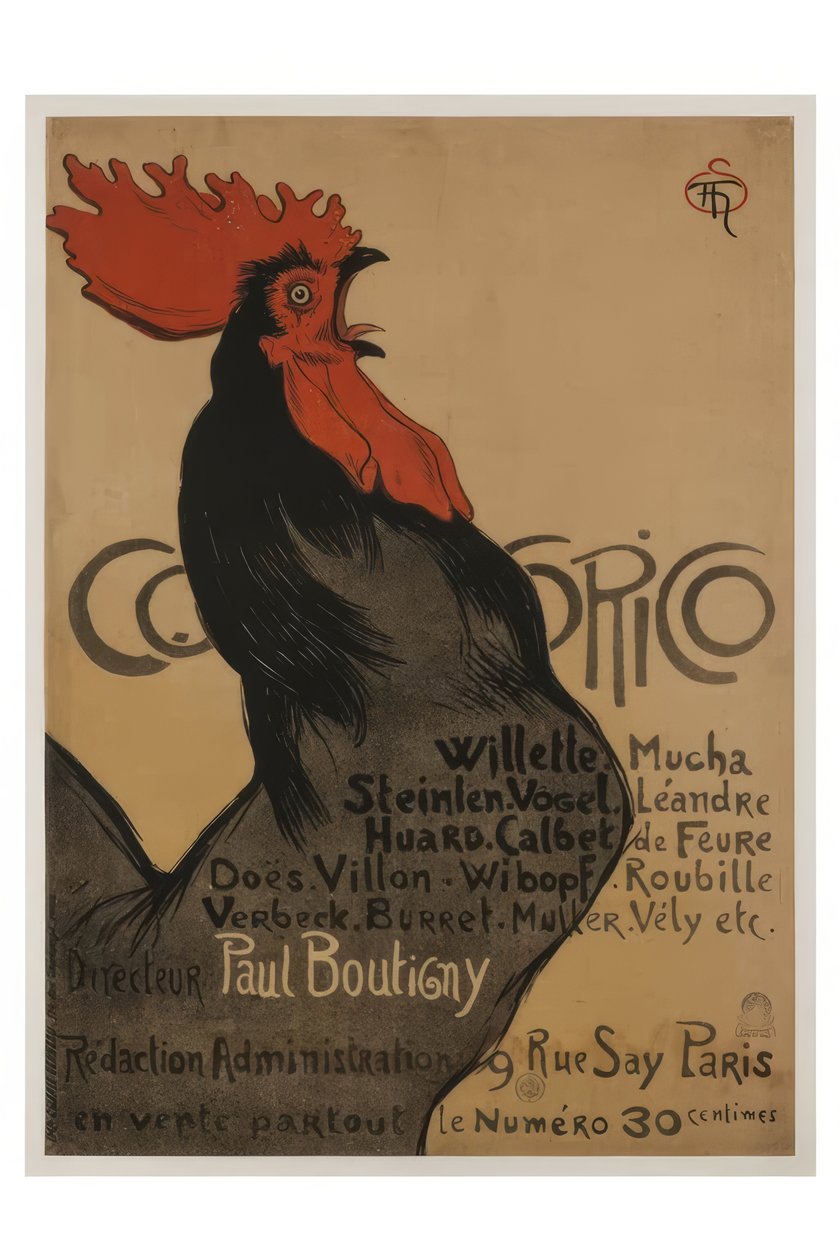Cocorico by Théophile-Alexandre Steinlen
