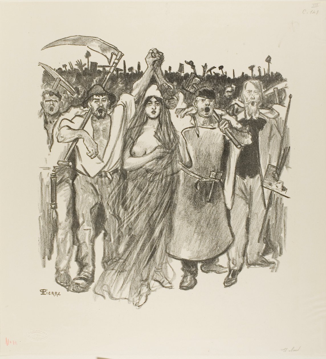 March 18 by Théophile Alexandre Pierre Steinlen