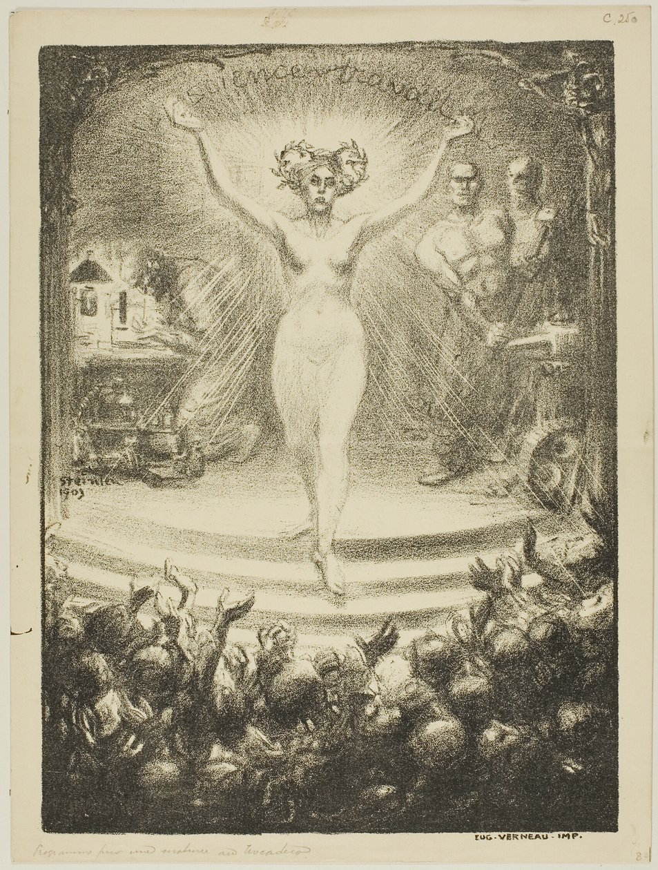 Program for a Matinée at the Trocadéro by Théophile Alexandre Pierre Steinlen