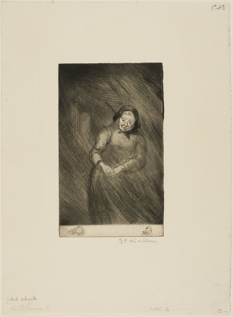 The Old Chatterer by Théophile Alexandre Pierre Steinlen