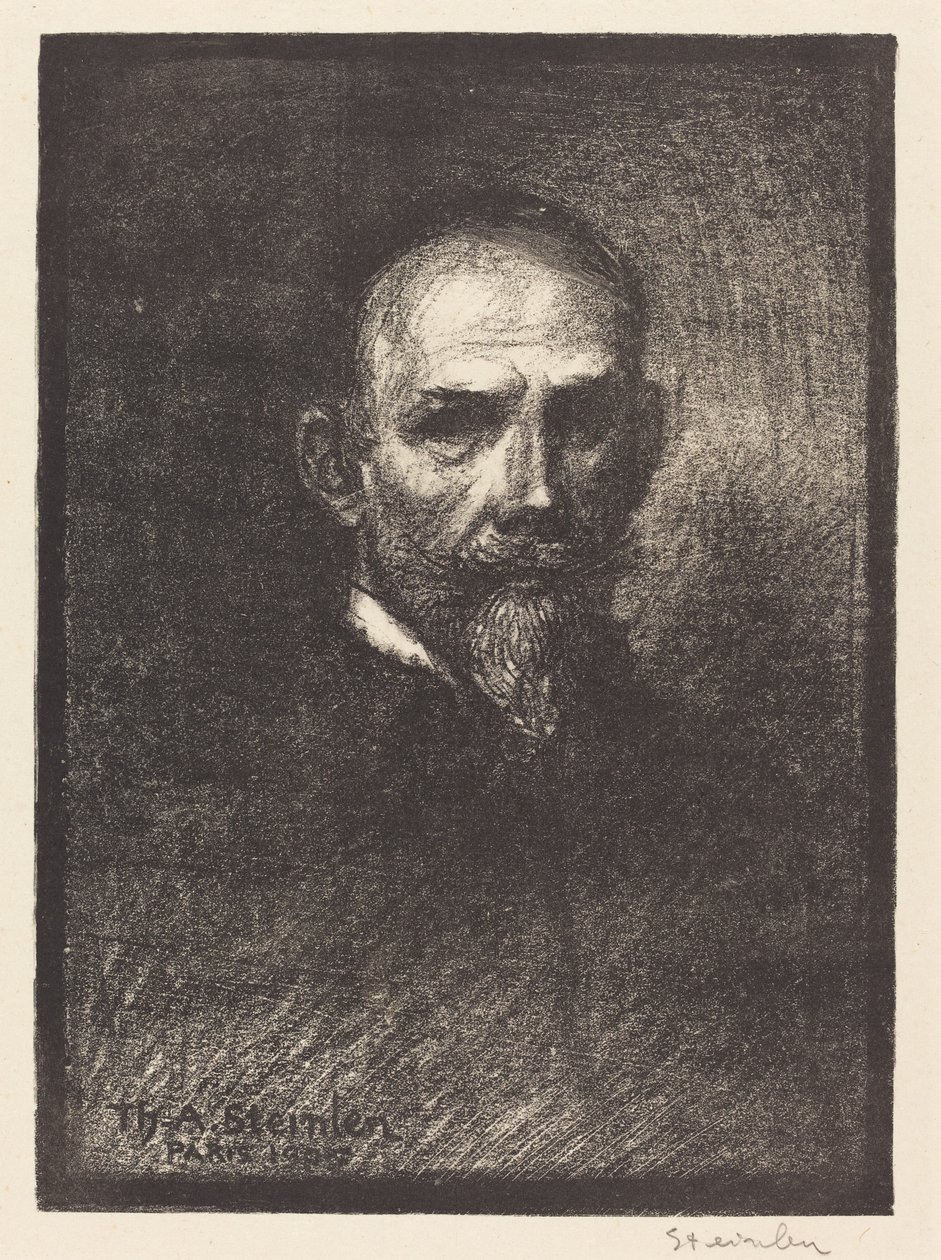 Self-Portrait (Steinlen de face, tete droite) by Théophile Alexandre Steinlen