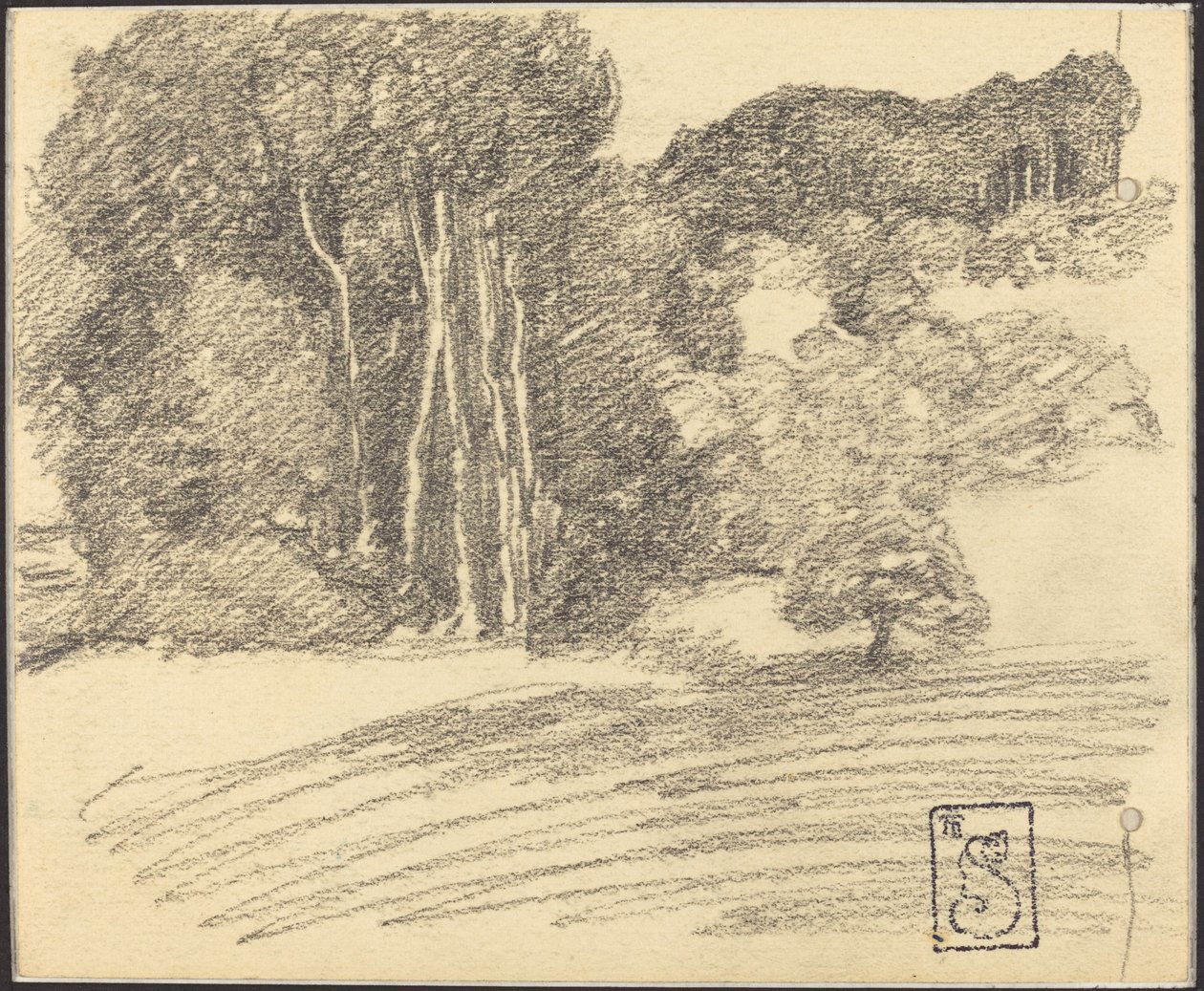 The Forest at Courdemanche by Théophile Alexandre Steinlen