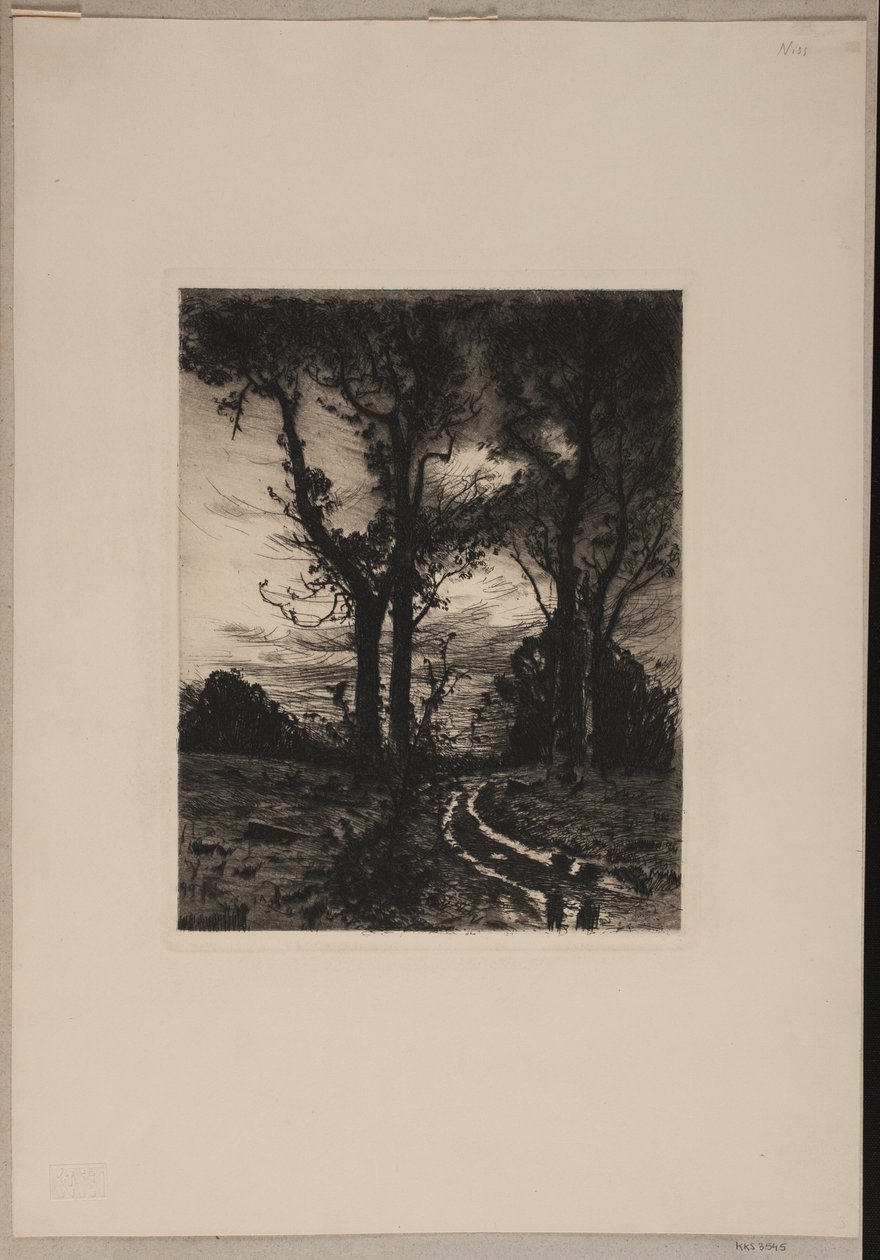Rutted Road Between Trees by Thorvald Niss