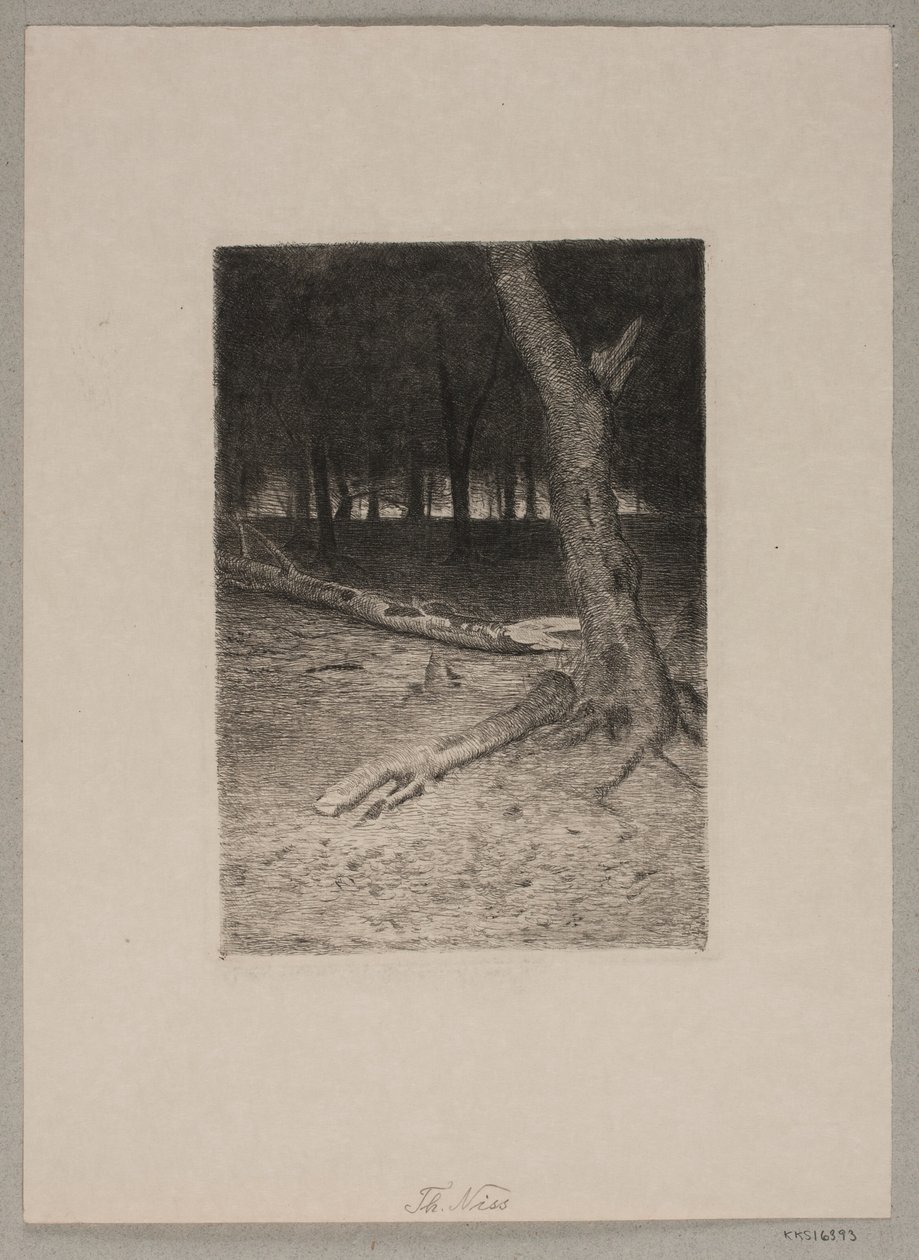 Forest Interior. Evening by Thorvald Niss