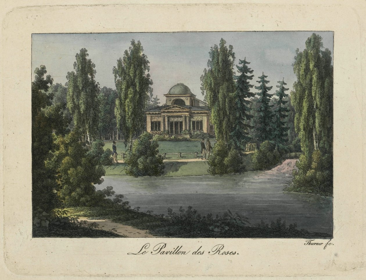 The Rose Pavilion in Pavlovsk Park, 1810s by Thurner