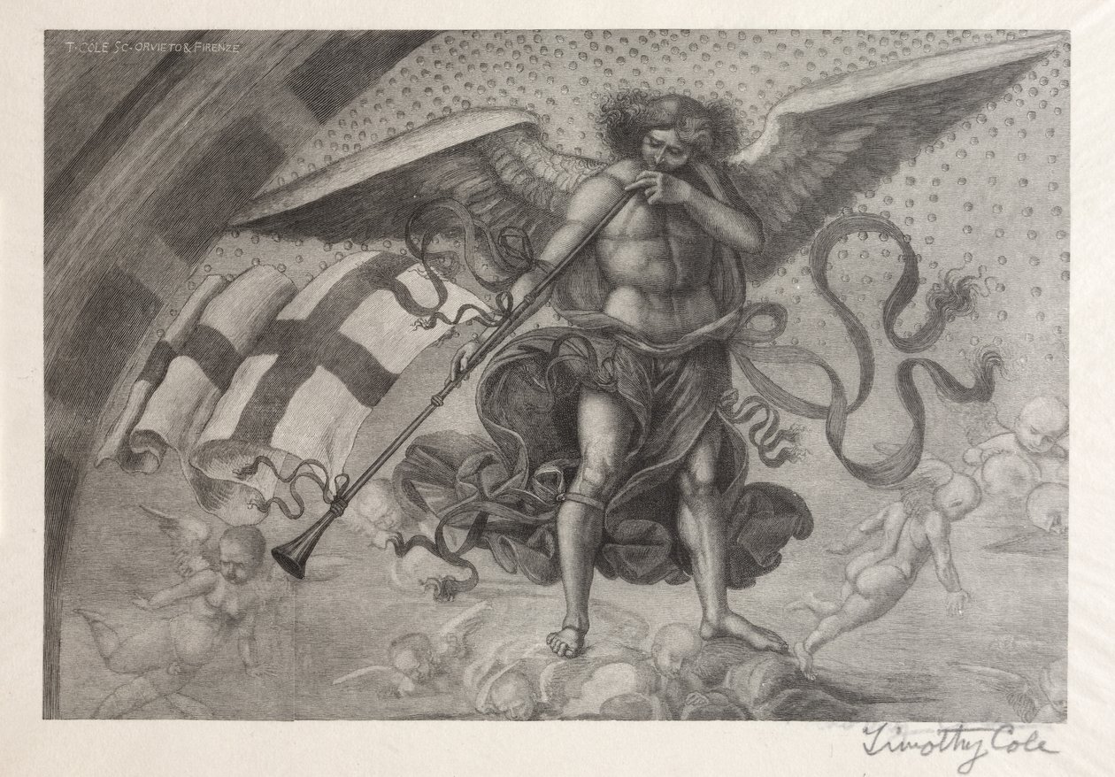 Old Italian Masters: Angel Sounding a Trumpet by Timothy Cole