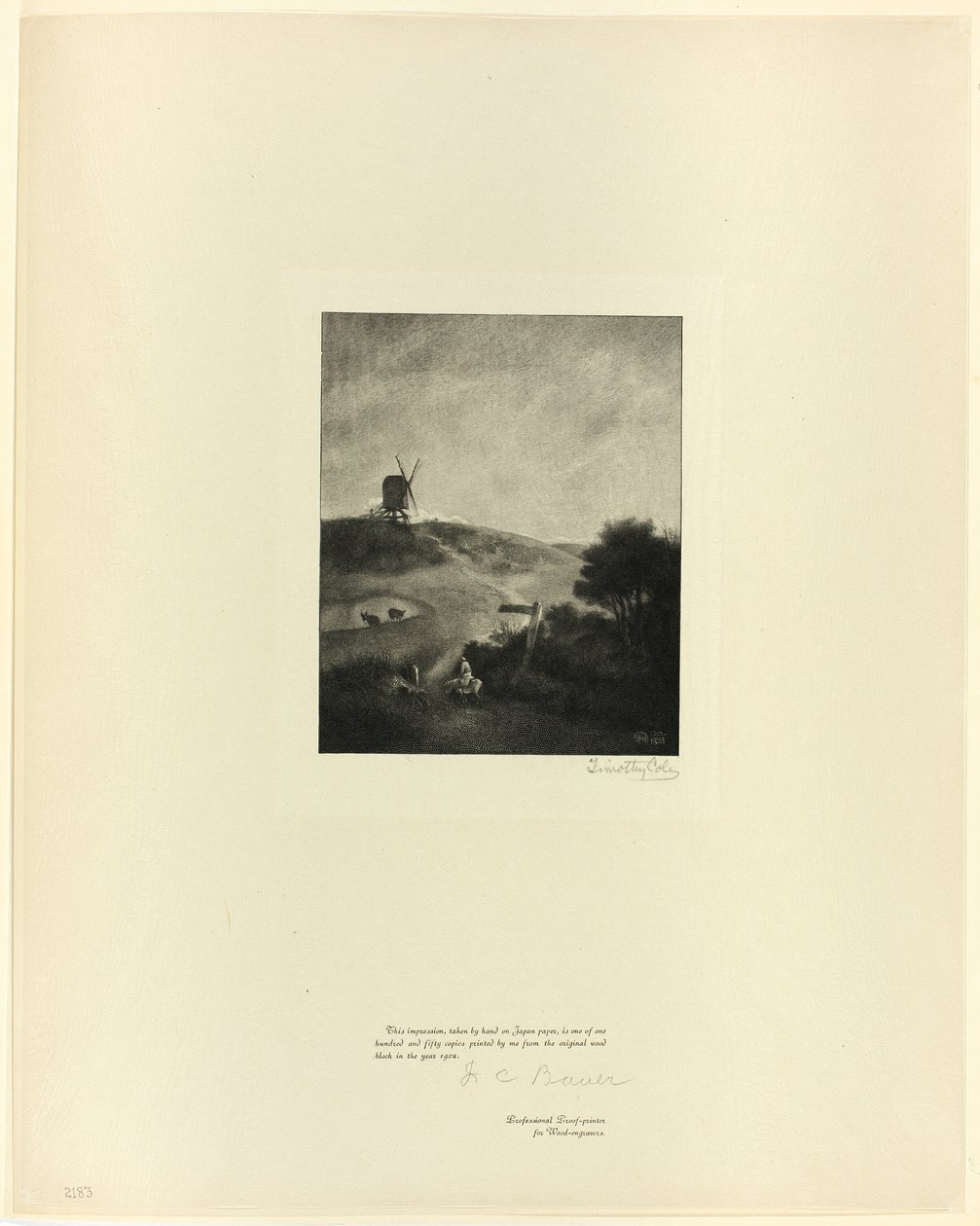 The Windmill, from Old English Masters by Timothy Cole