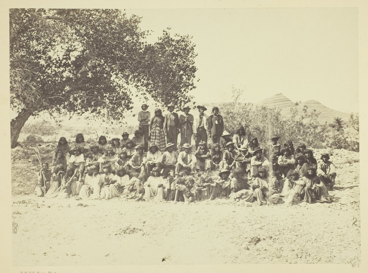 Group of Pah-Ute Indians, Nevada by Timothy O