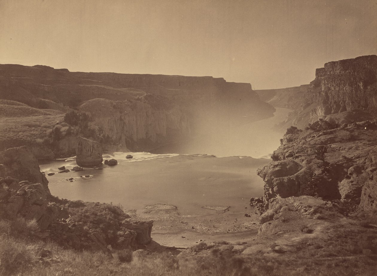Shoshone Falls, Snake River, Idaho, 1874 by Timothy O