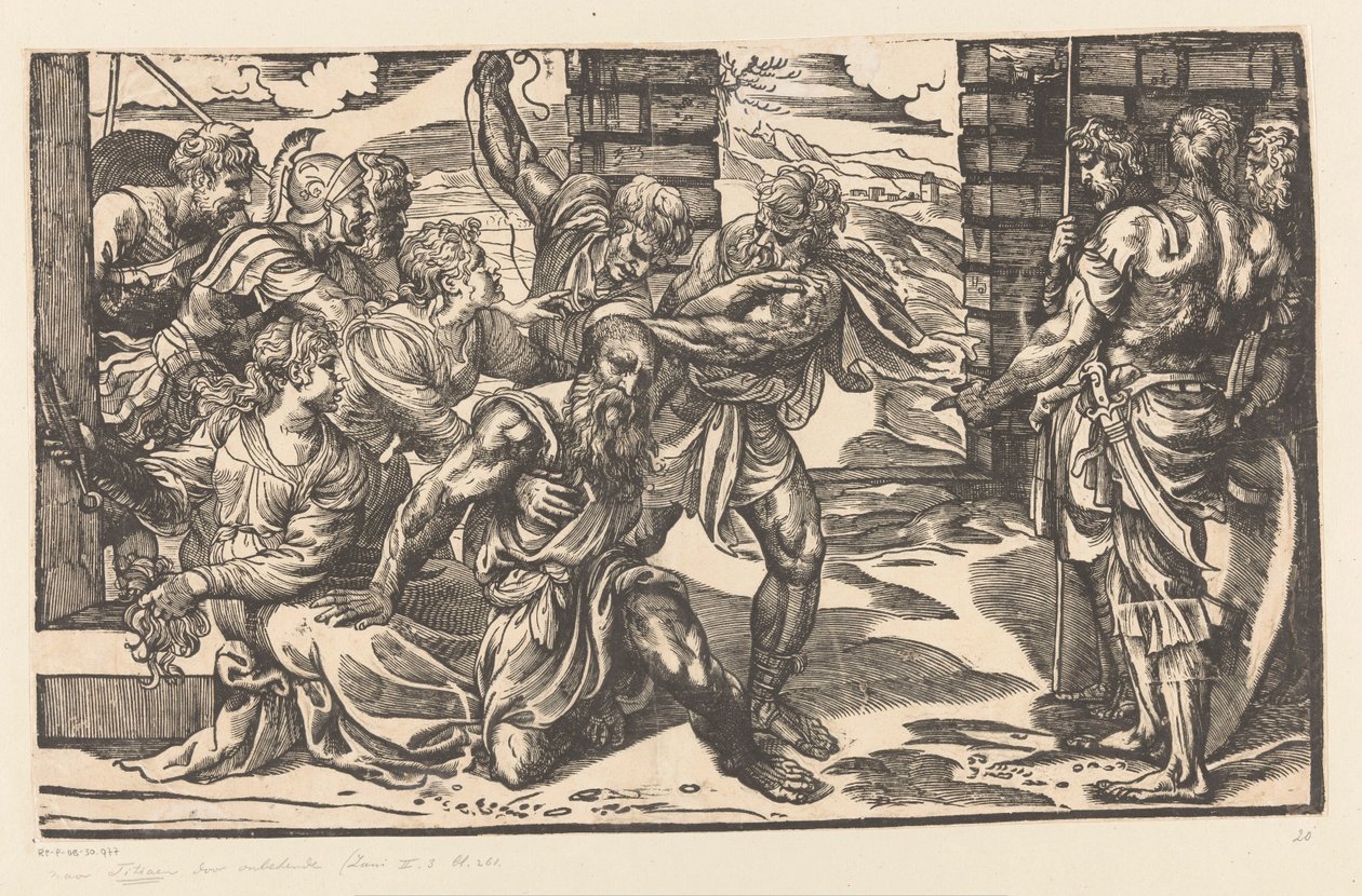 Samson Fights with Philistine Soldiers by Titiaan