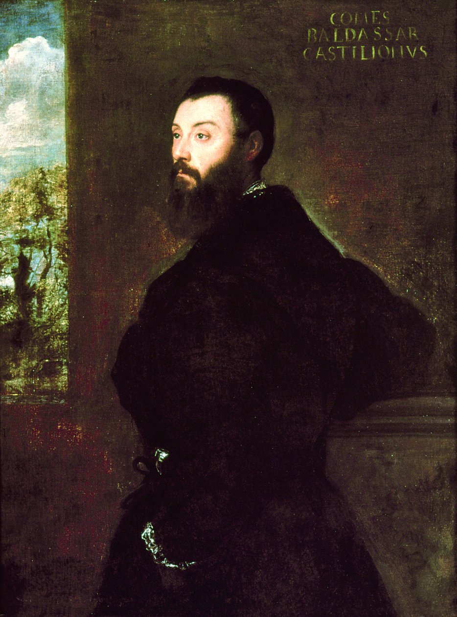 Portrait of Baldassare Castiglione, 1523 by Tiziano Vecelli