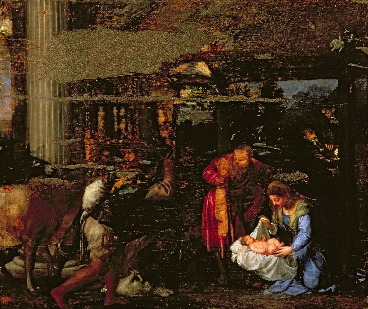The Adoration of the Shepherds by Tiziano Vecelli