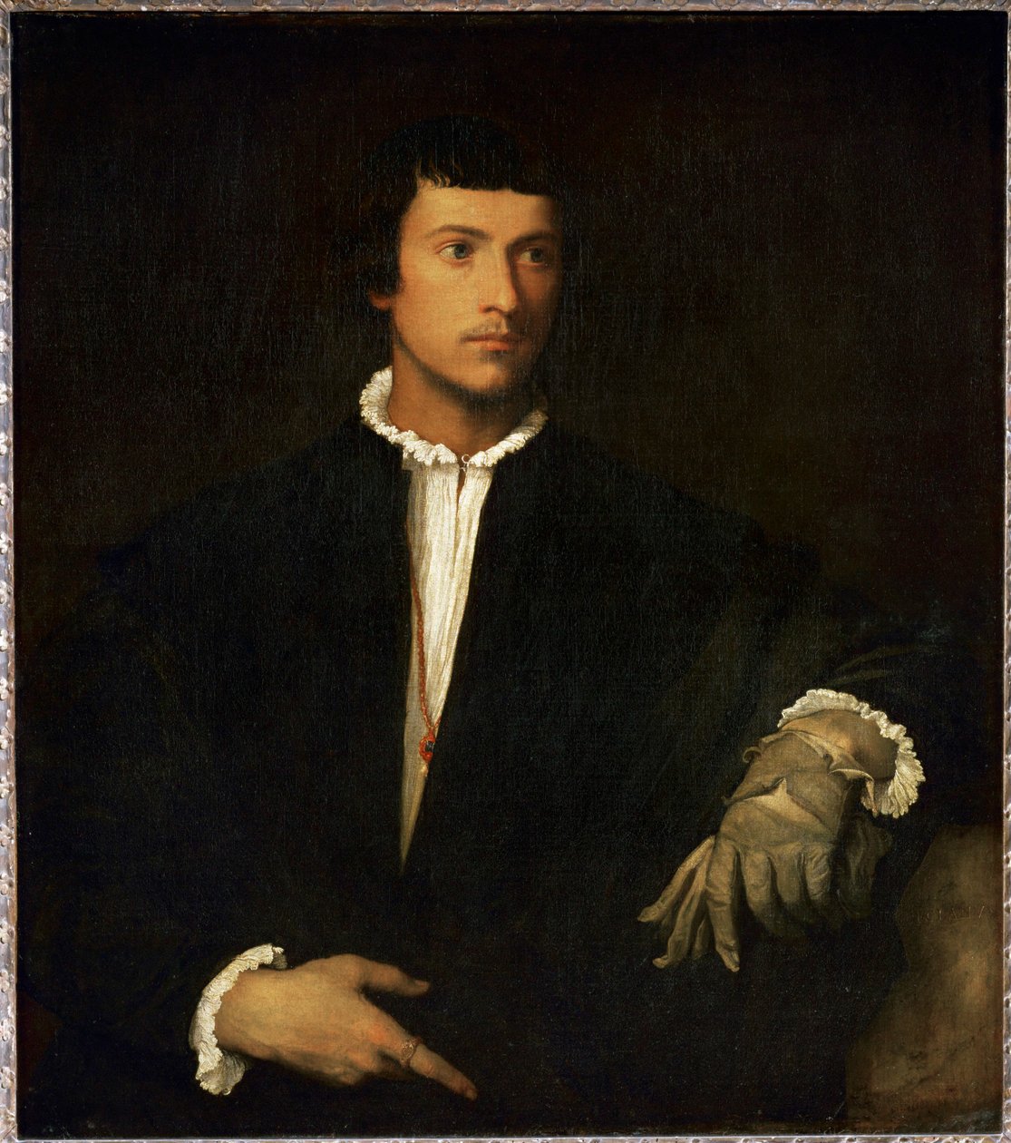 Man with a Glove by Titian (c.1488 1576)