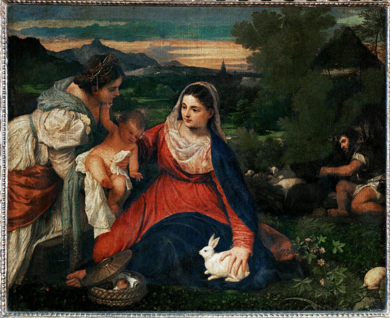 The Virgin with a Rabbit by Titian (c.1488 1576)