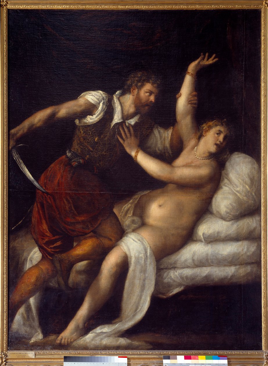 The Rape of Lucretia by Tiziano Vecelli