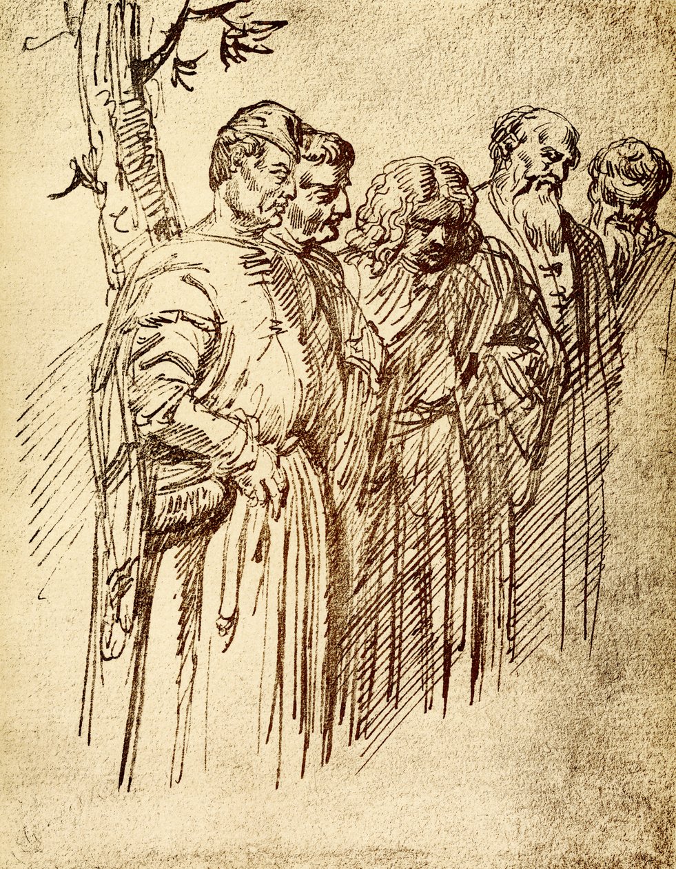 Group of Viewers from the Miracle of St. Anthony by Tiziano Vecelli