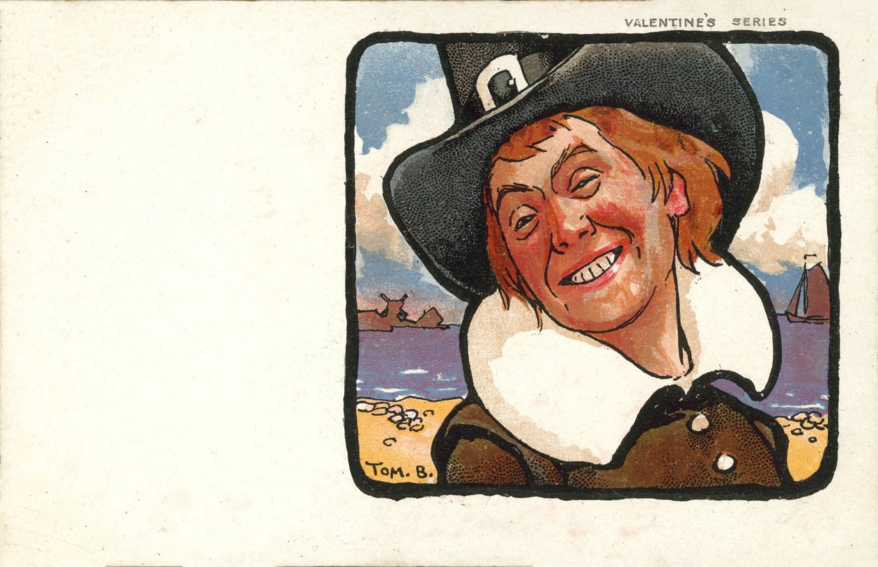 Smiling Man in Dutch Costume by Tom Browne