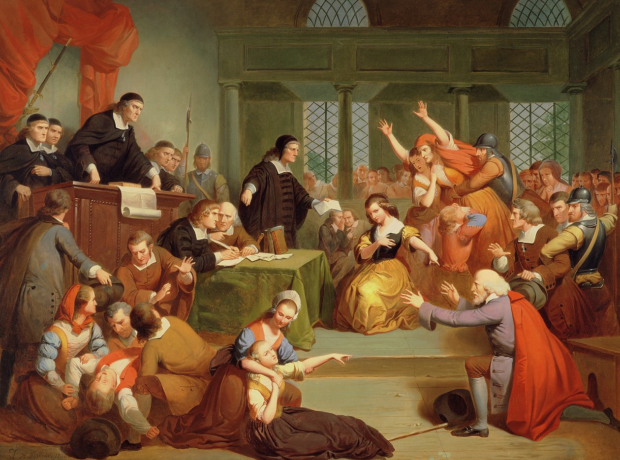 The Trial of George Jacobs, 5th August 1692 by Tompkins Harrison Matteson